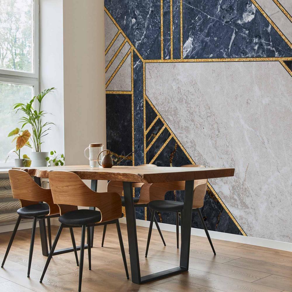 Fototapeta - Wzór wyrazisty w złocie i granacie