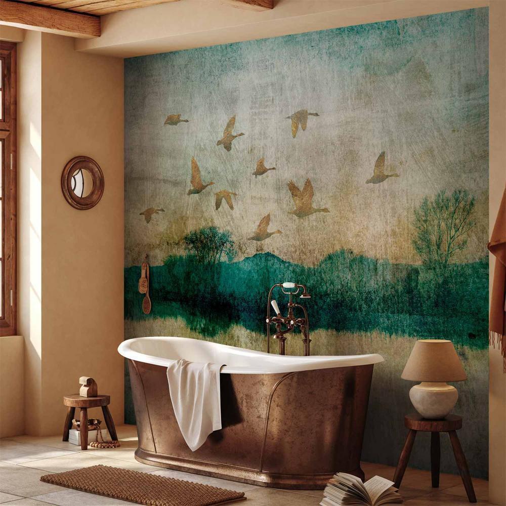 Fototapeta - Złote kaczki