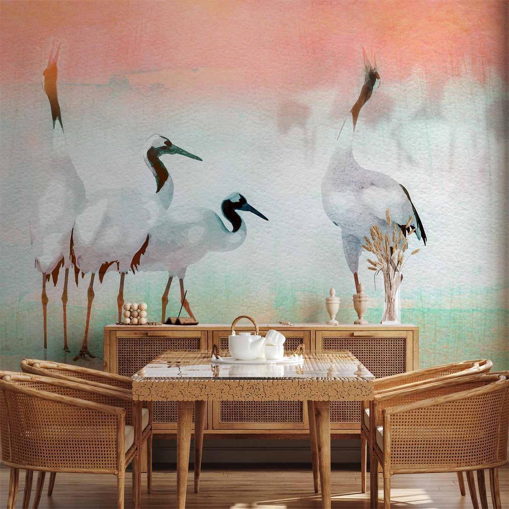 Fototapeta - Żurawie w pastelach