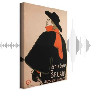 Obraz - Aristide Bruant: Dans son cabaret (1-częściowy) pionowy