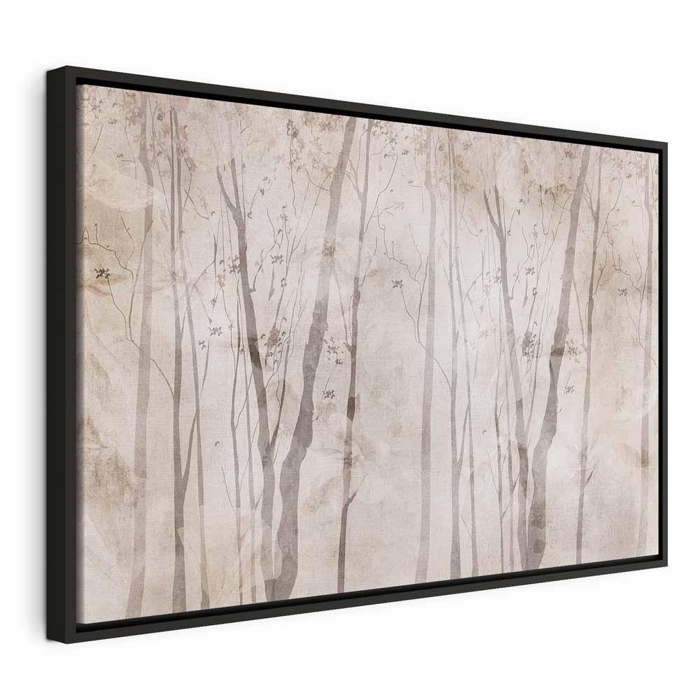 Obraz - Beżowy las myśli (1-częściowy) szeroki