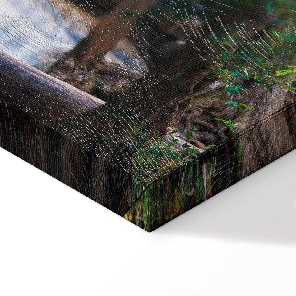 Obraz - Budda i wodospad