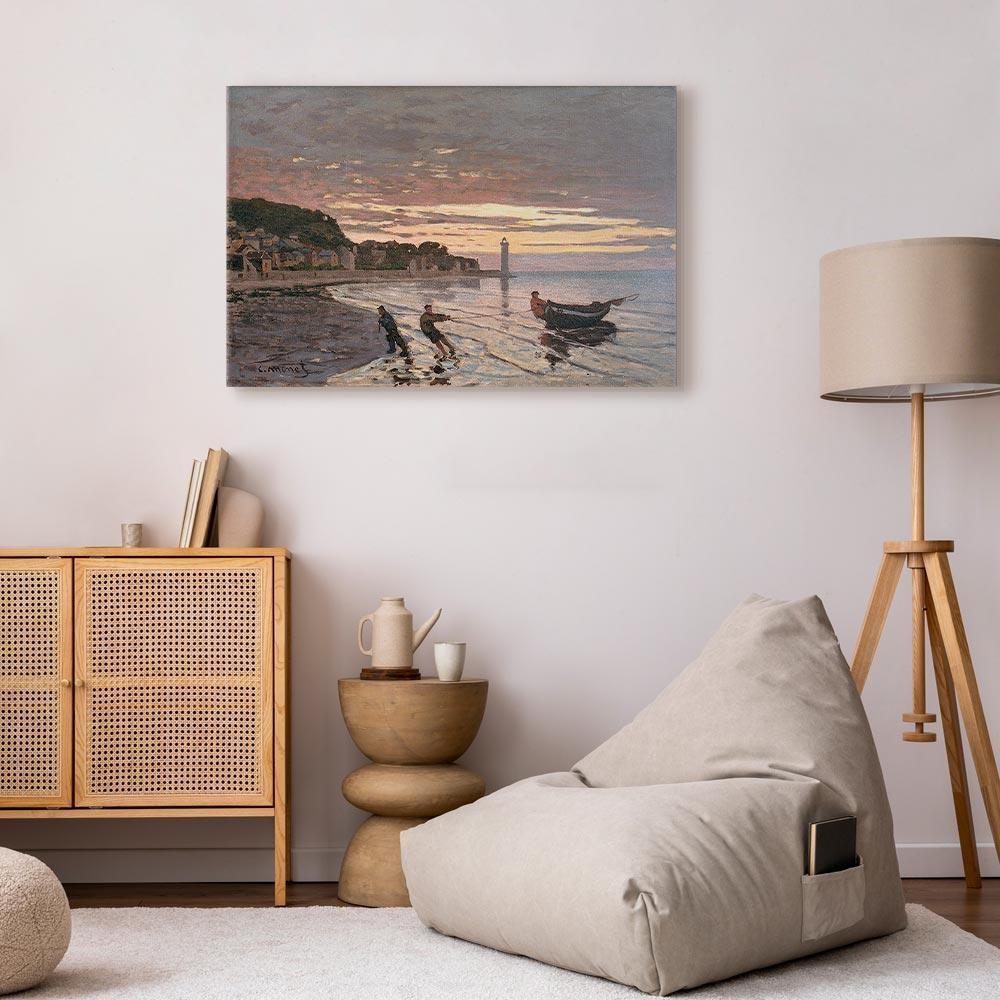 Obraz - Claude Monet – Holowanie łodzi w Honfleur