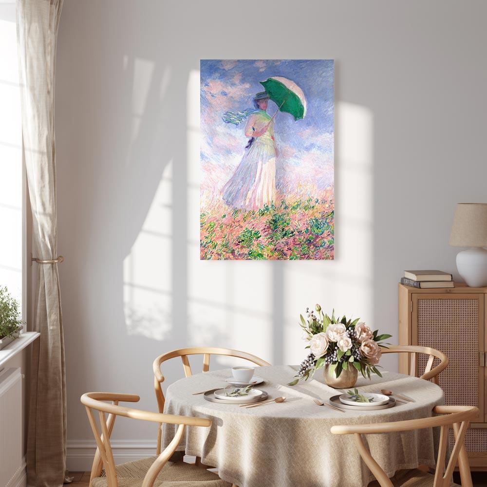 Obraz - Claude Monet – Kobieta z parasolką, zwrócona w prawo