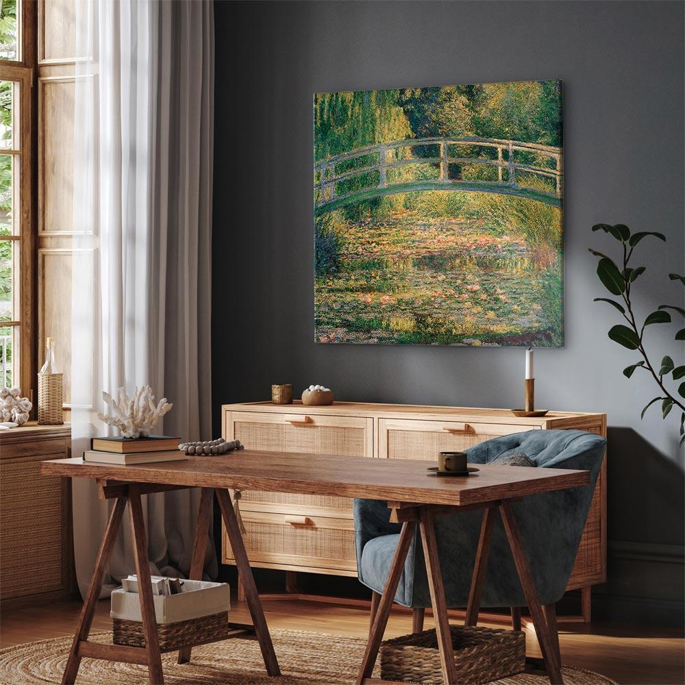 Obraz - Claude Monet – Mostek nad stawem z liliami wodnym