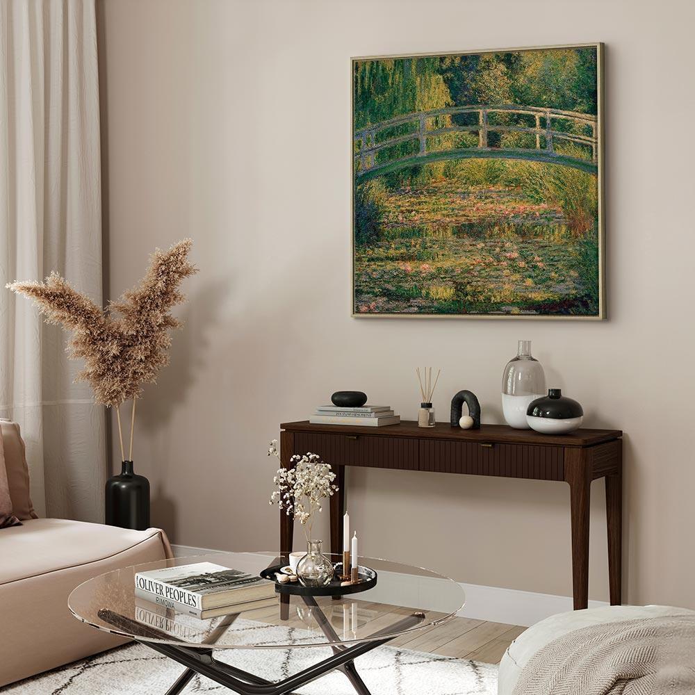 Obraz - Claude Monet – Mostek nad stawem z liliami wodnym