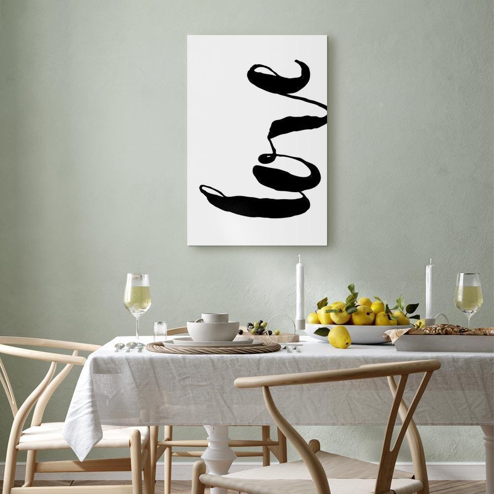 Obraz - Czarne Love (1-częściowy) pionowy