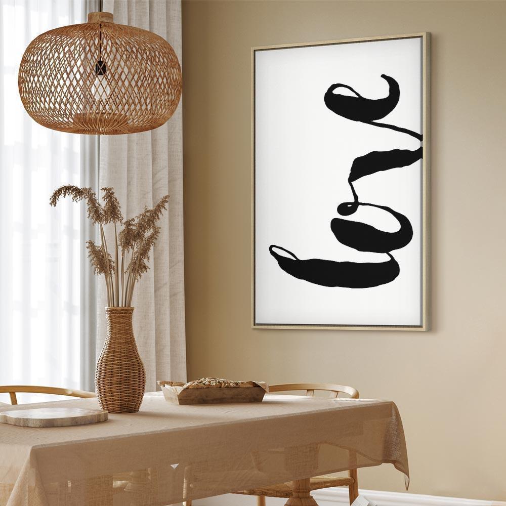 Obraz - Czarne Love (1-częściowy) pionowy