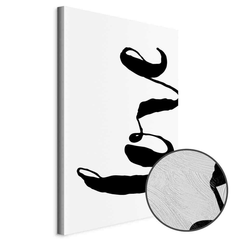 Obraz - Czarne Love (1-częściowy) pionowy