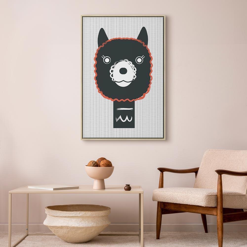 Obraz - Dekoracyjna alpaka (1-częściowy) pionowy