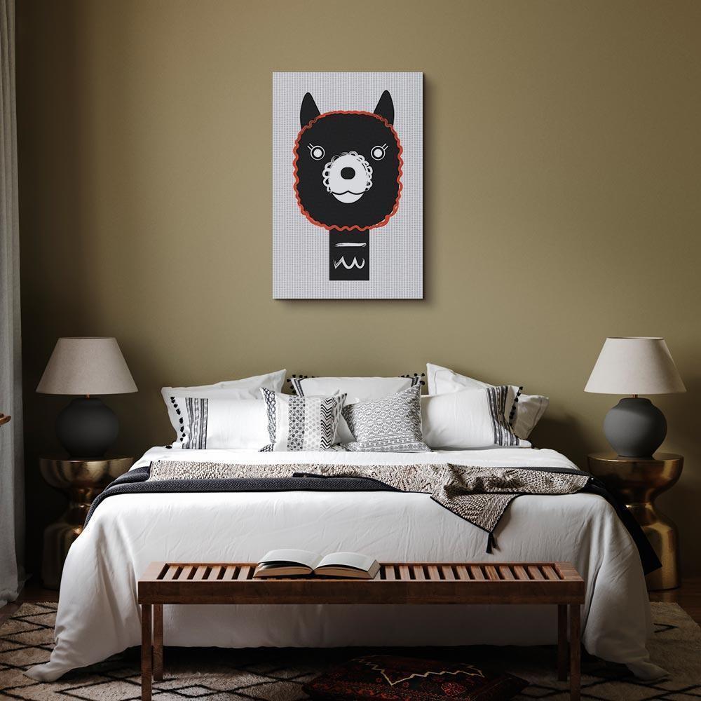 Obraz - Dekoracyjna alpaka (1-częściowy) pionowy