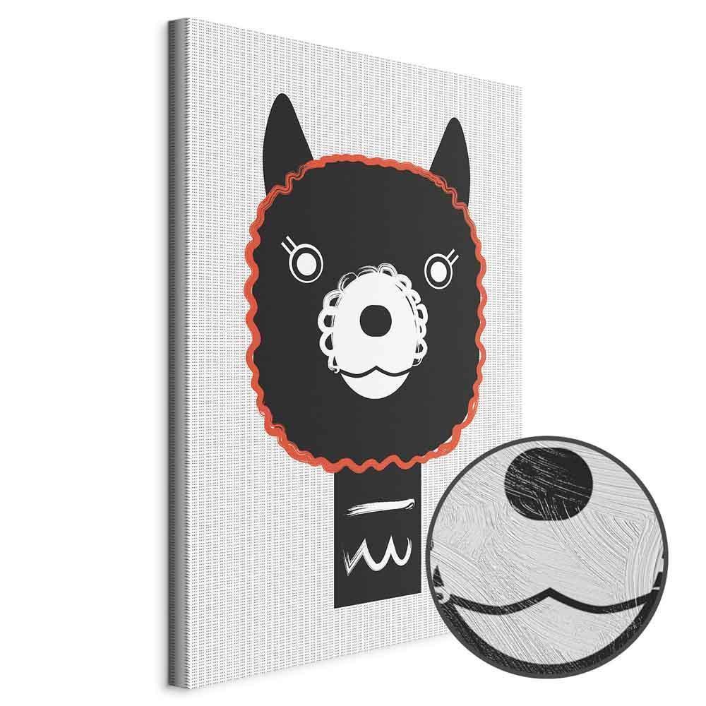 Obraz - Dekoracyjna alpaka (1-częściowy) pionowy