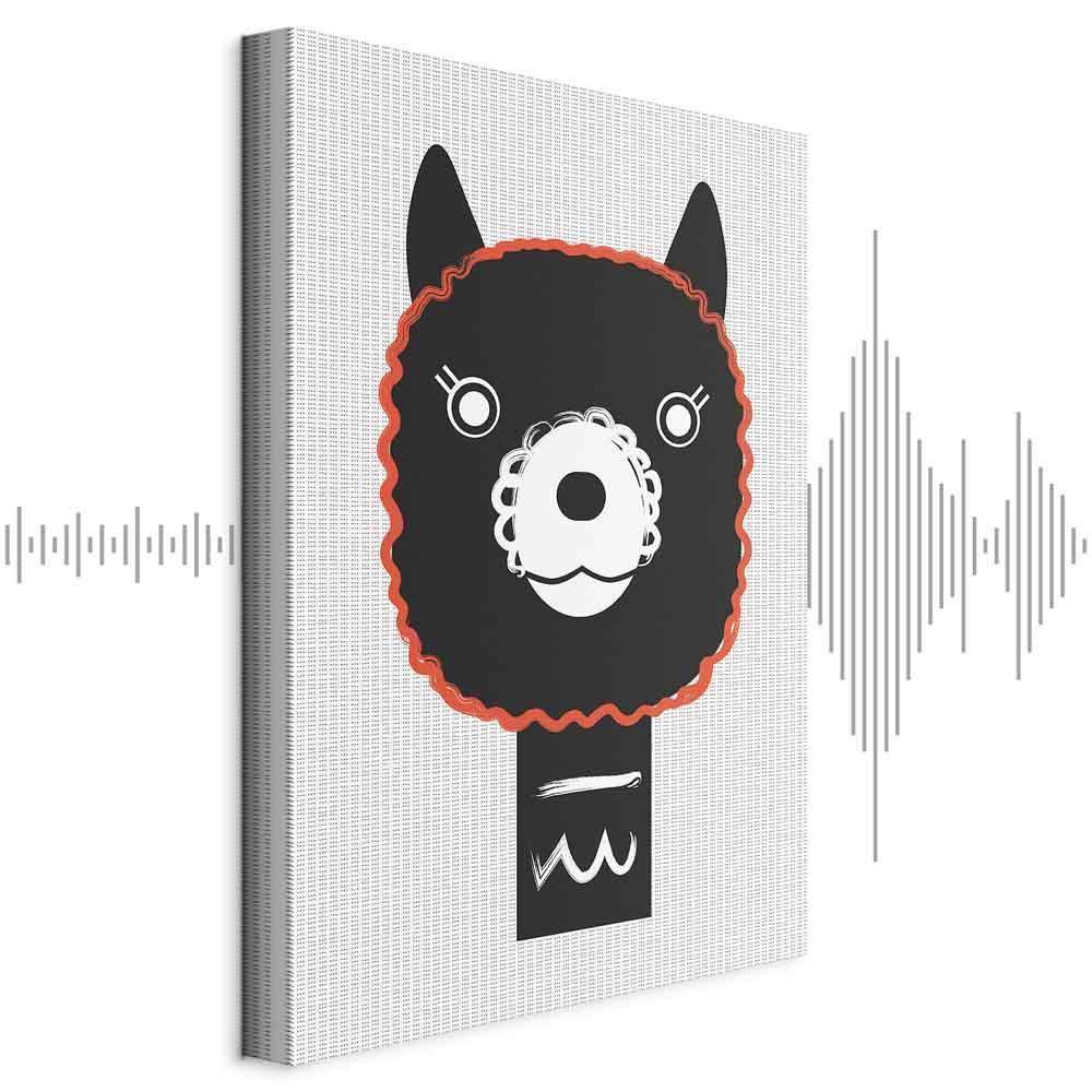 Obraz - Dekoracyjna alpaka (1-częściowy) pionowy