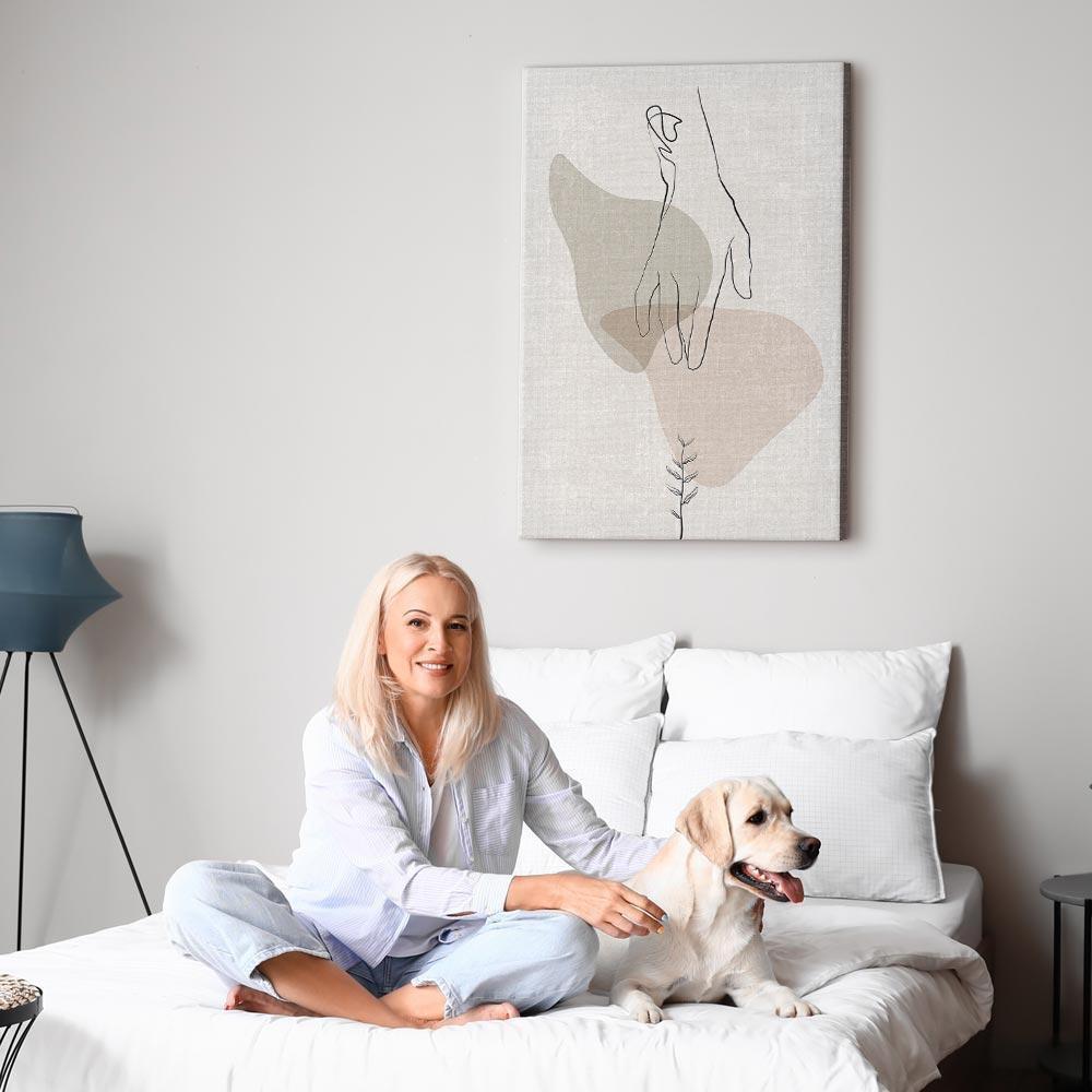 Obraz - Delikatny dotyk (1-częściowy) pionowy