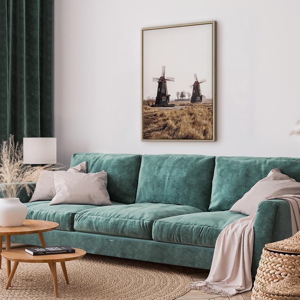 Obraz - Drewniany wiatrak (1-częściowy) pionowy