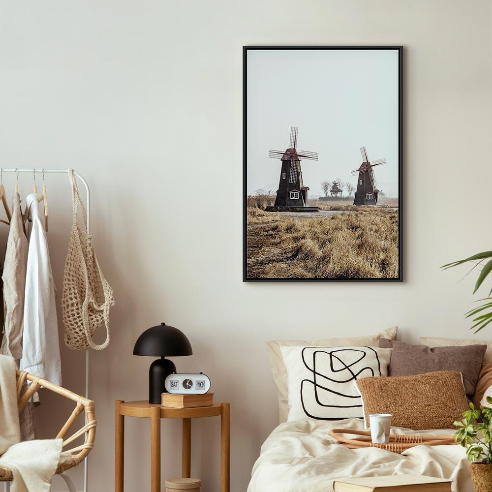 Obraz - Drewniany wiatrak (1-częściowy) pionowy