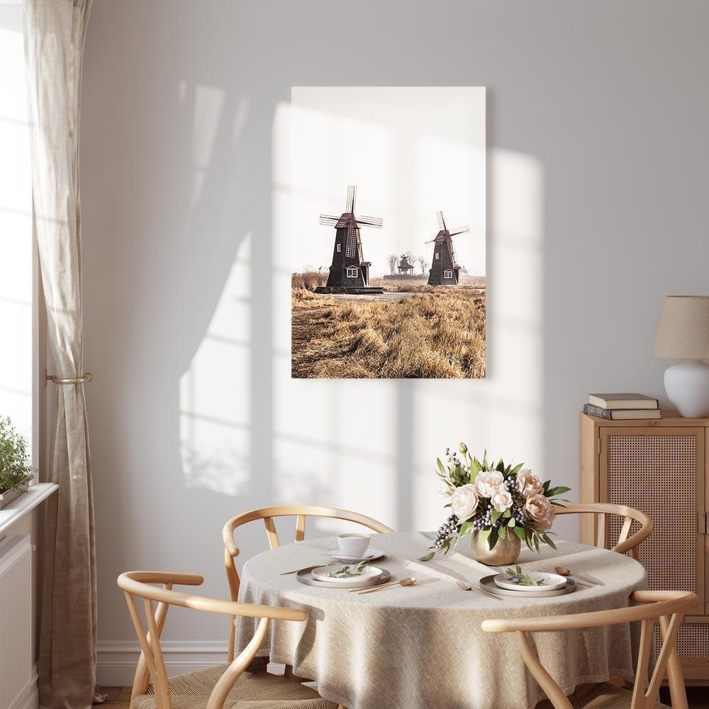 Obraz - Drewniany wiatrak (1-częściowy) pionowy