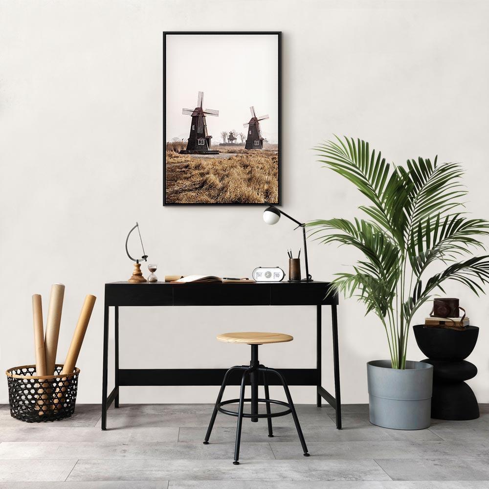 Obraz - Drewniany wiatrak (1-częściowy) pionowy