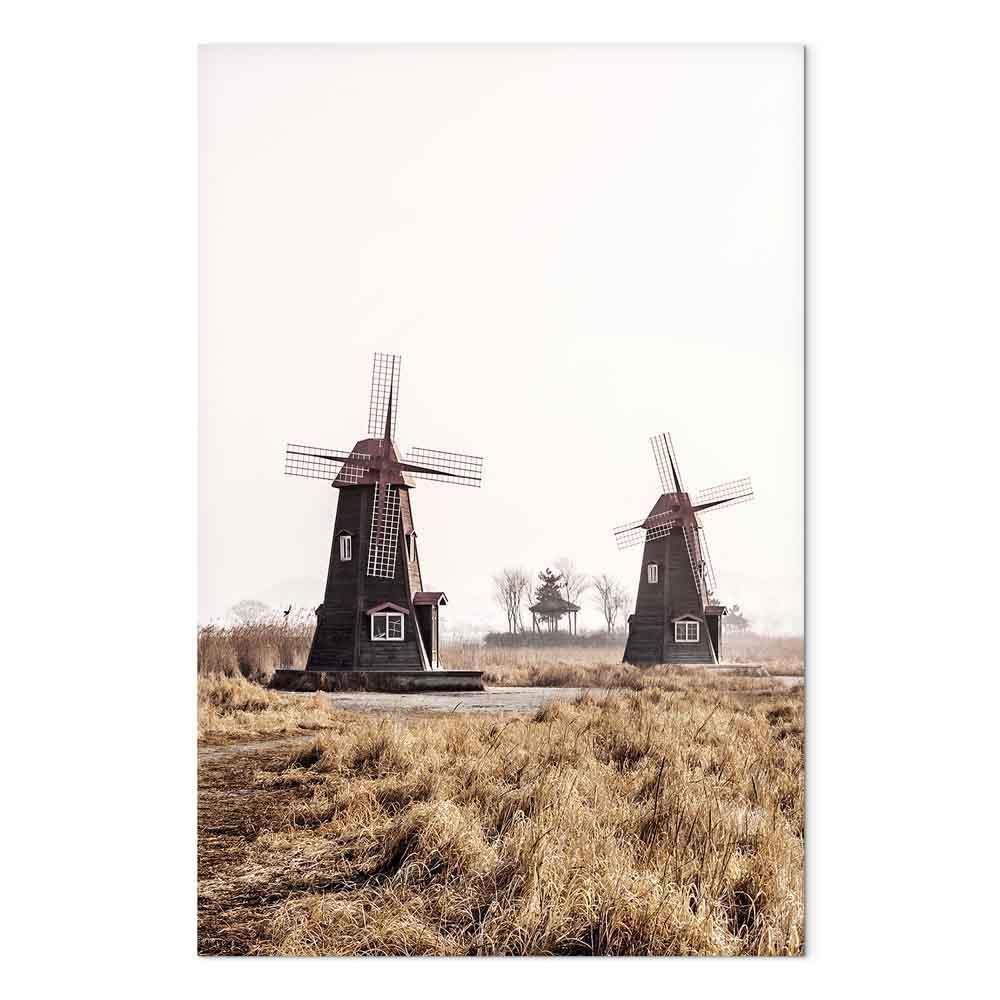 Obraz - Drewniany wiatrak (1-częściowy) pionowy