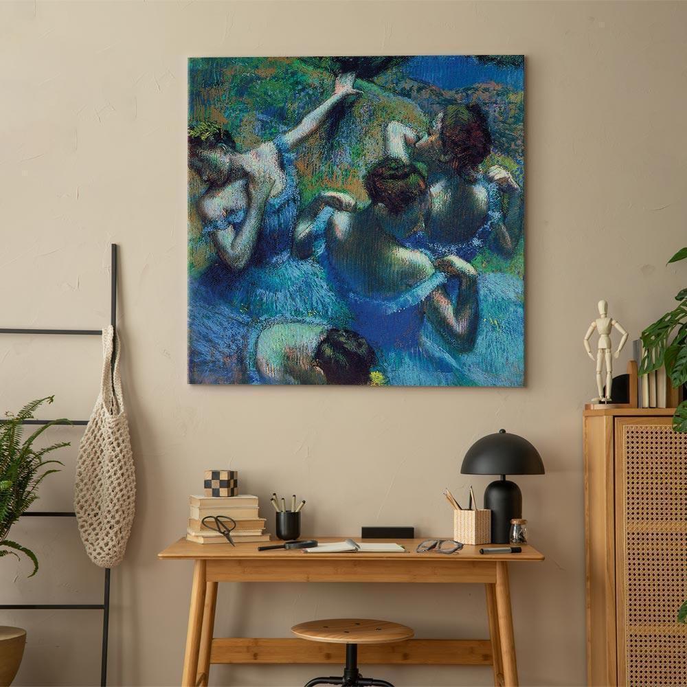 Obraz - Edgar Degas – Błękitne tancerki II