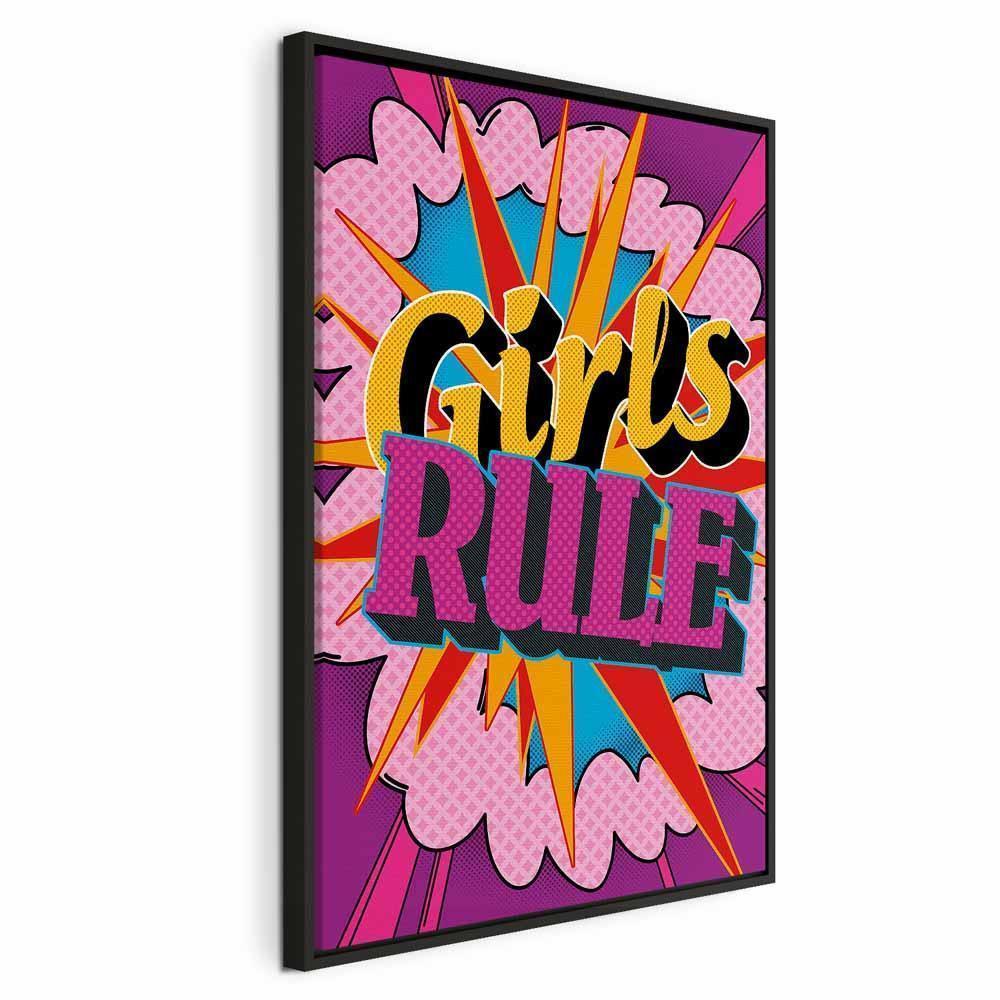 Obraz - Energia barw (1-częściowy) - angielskie napisy na kolorowym tle