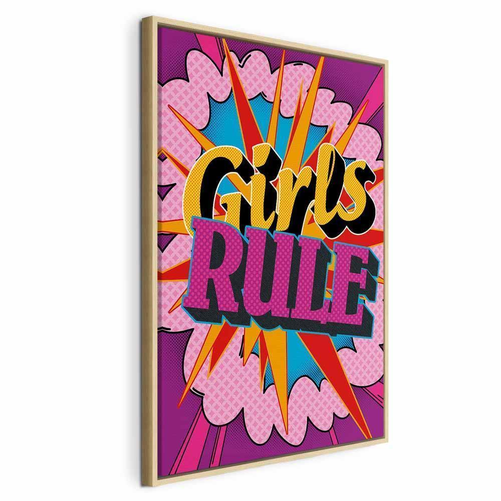 Obraz - Energia barw (1-częściowy) - angielskie napisy na kolorowym tle