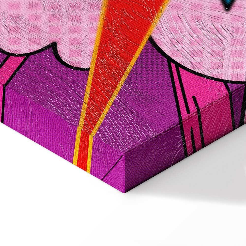 Obraz - Energia barw (1-częściowy) - angielskie napisy na kolorowym tle