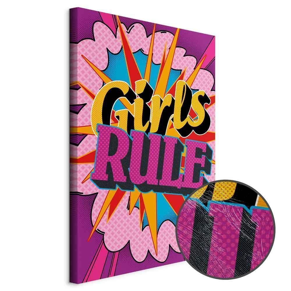 Obraz - Energia barw (1-częściowy) - angielskie napisy na kolorowym tle