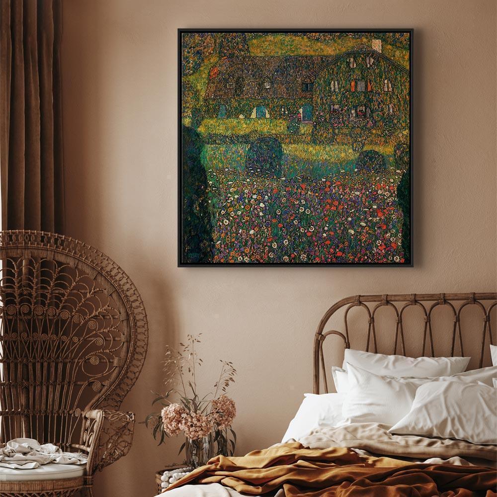 Obraz - Gustav Klimt – Country House on the Attersee Lake
