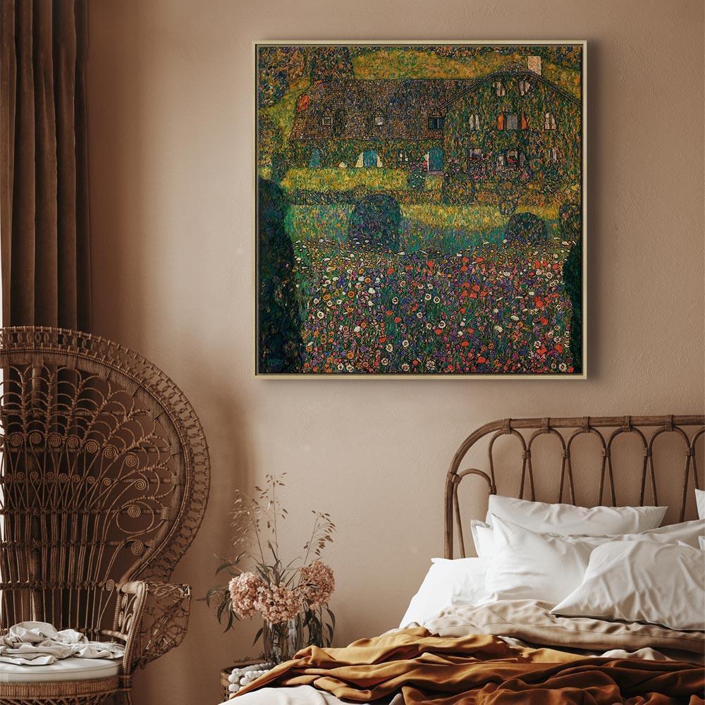 Obraz - Gustav Klimt – Country House on the Attersee Lake