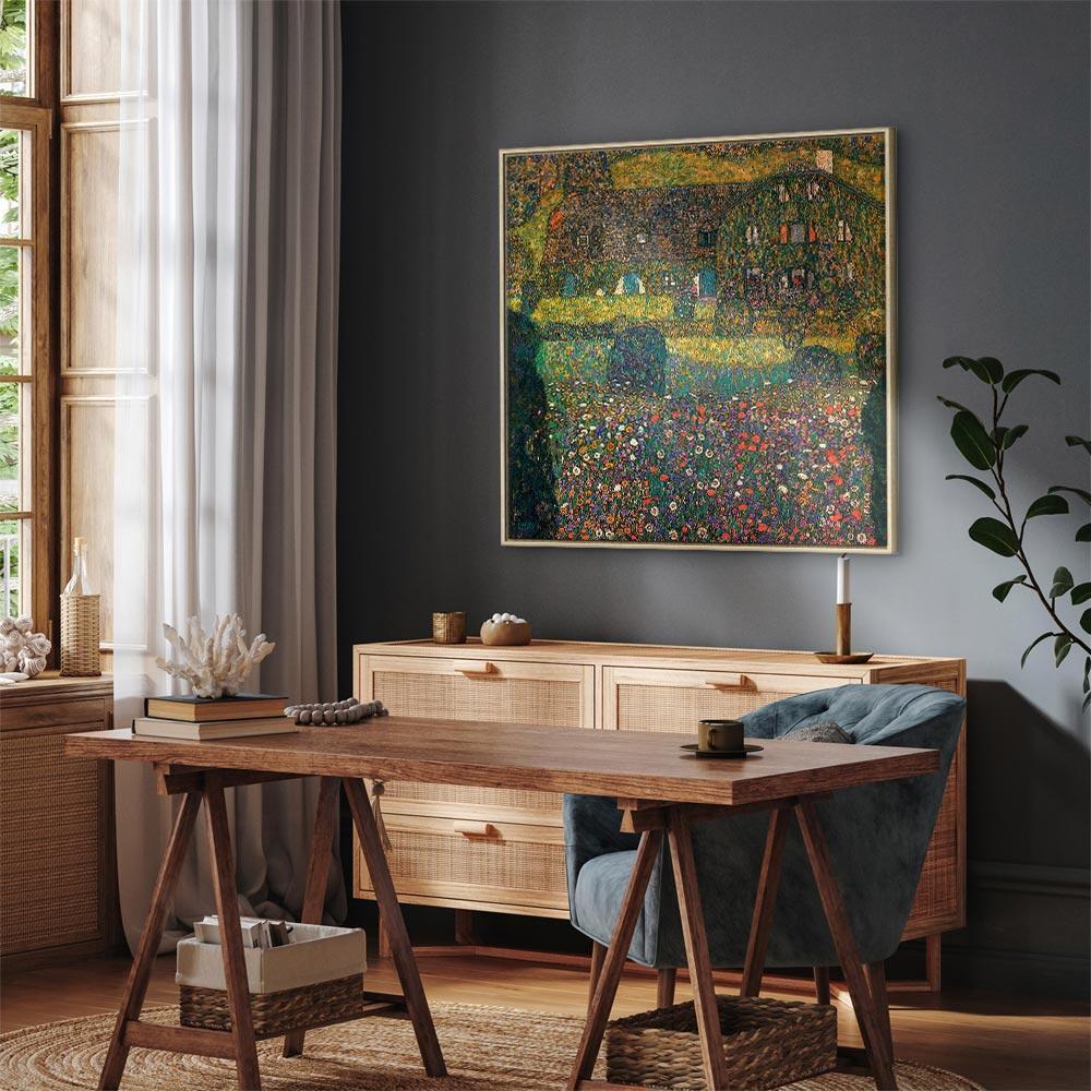 Obraz - Gustav Klimt – Country House on the Attersee Lake