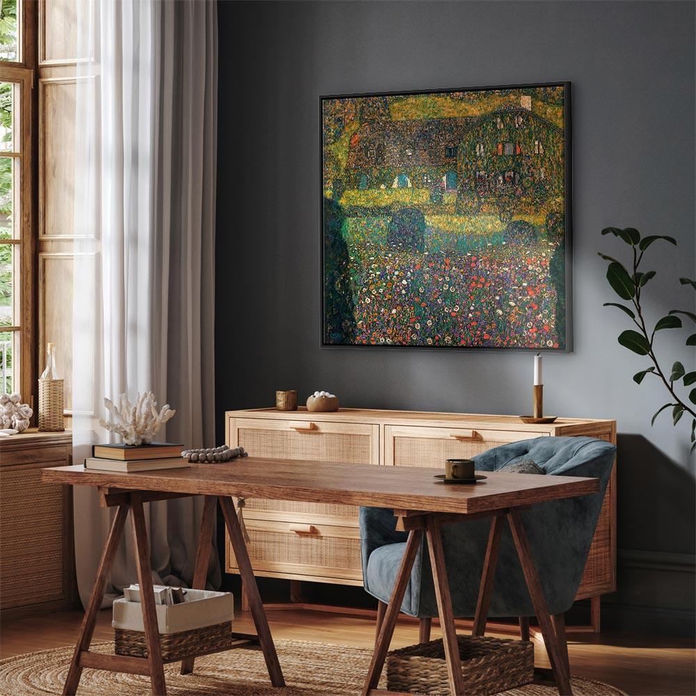 Obraz - Gustav Klimt – Country House on the Attersee Lake