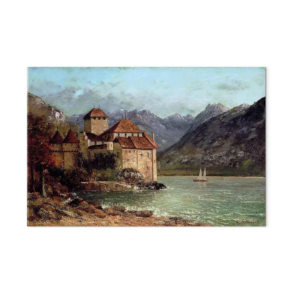 Obraz - Gustave Courbet – Zamek Chillon