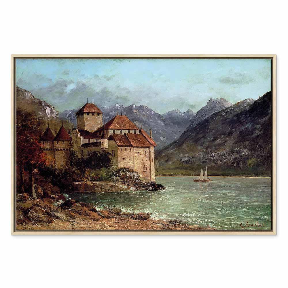 Obraz - Gustave Courbet – Zamek Chillon