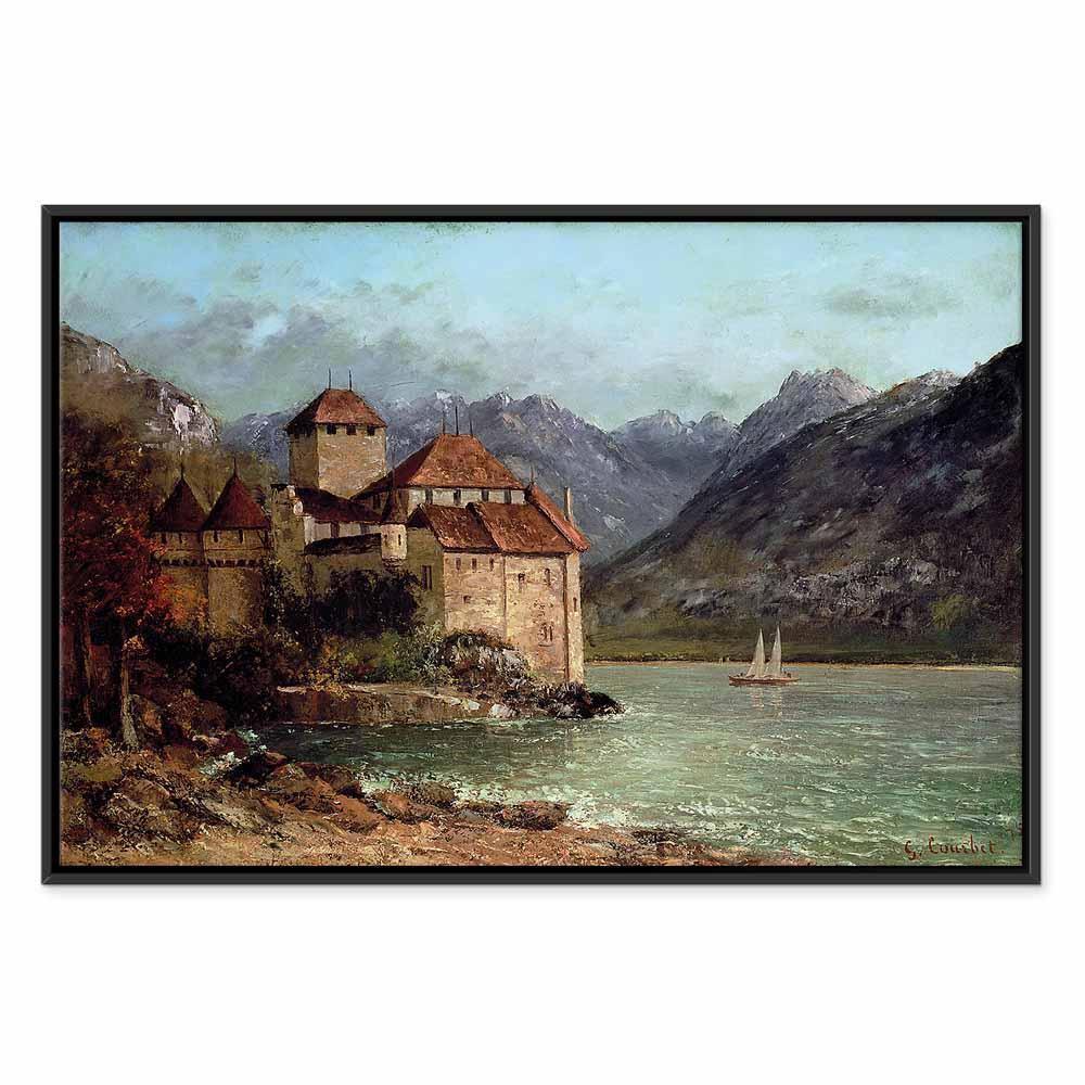 Obraz - Gustave Courbet – Zamek Chillon