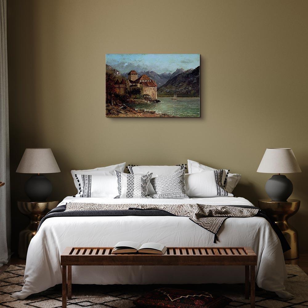 Obraz - Gustave Courbet – Zamek Chillon