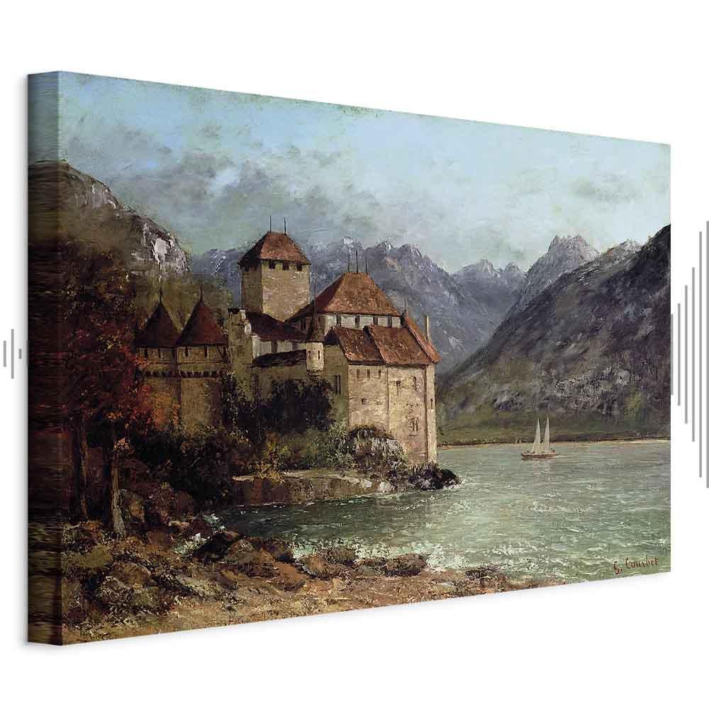 Obraz - Gustave Courbet – Zamek Chillon
