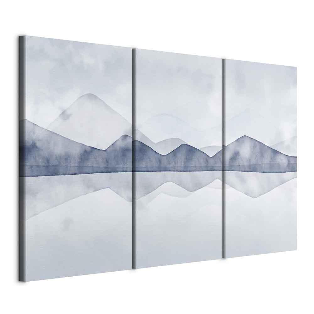 Obraz - Jezioro w górach (3-częściowy)