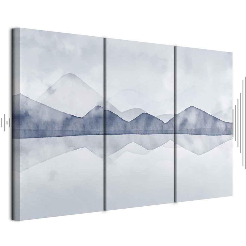 Obraz - Jezioro w górach (3-częściowy)