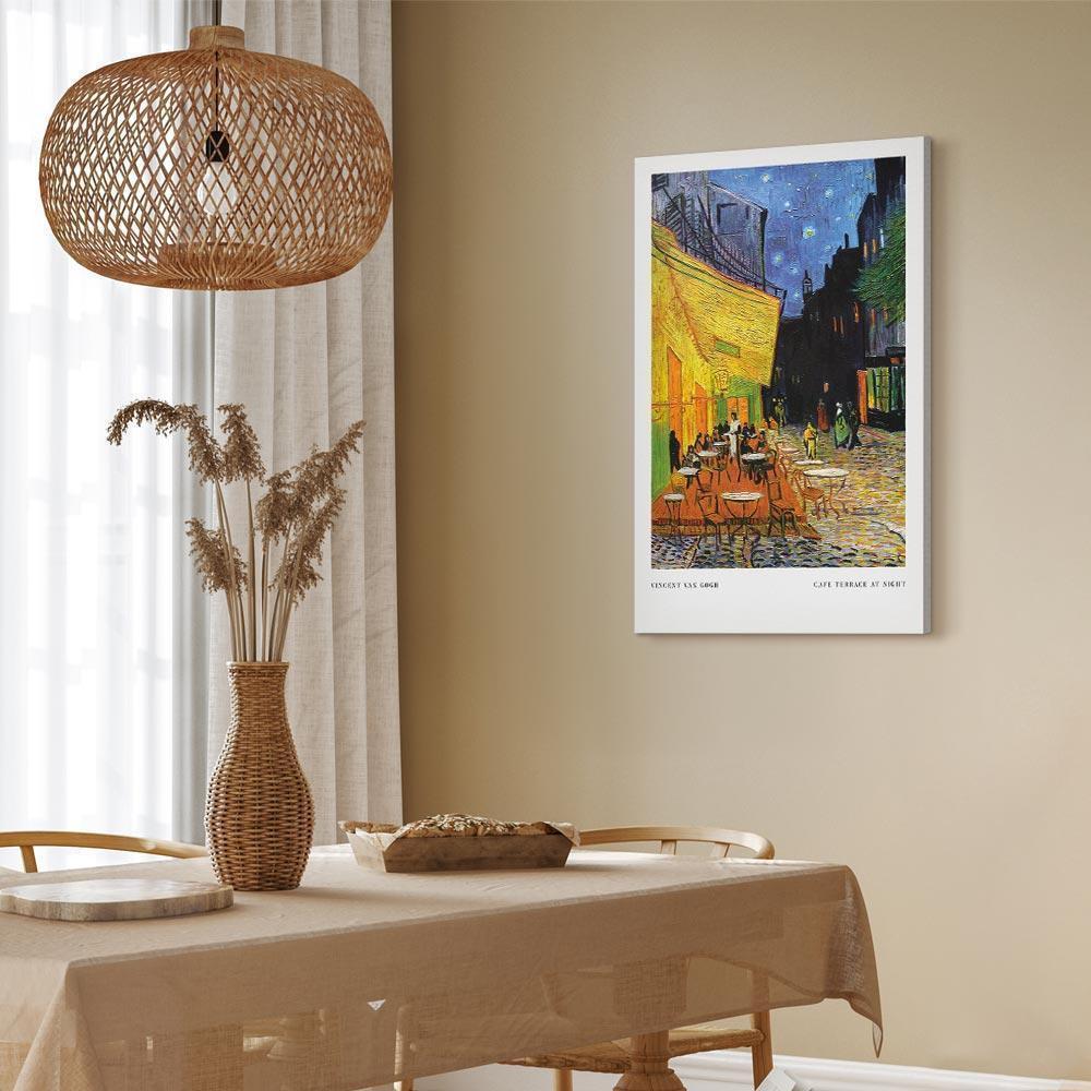 Obraz - Kawiarenka nocą (1-częściowy) pionowy