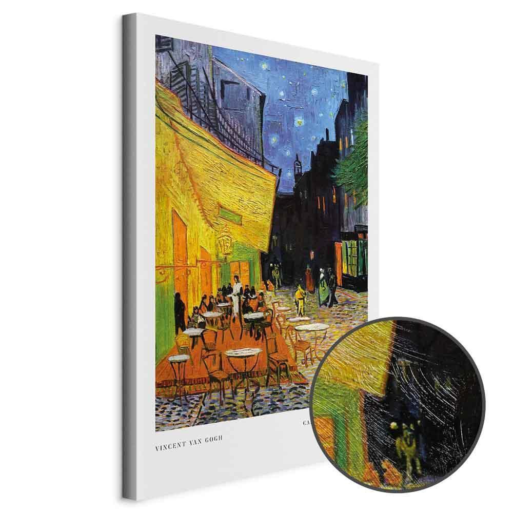 Obraz - Kawiarenka nocą (1-częściowy) pionowy