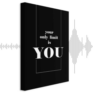 Obraz - Klucz do sukcesu (1-częściowy) - czerń i biel w napisach po angielsku