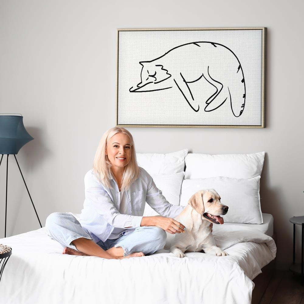 Obraz - Kocie sny (1-częściowy) pionowy