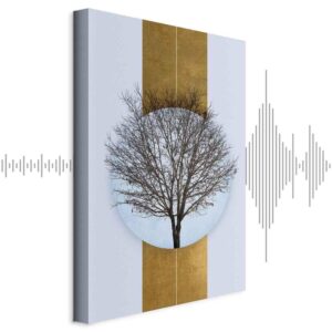 Obraz - Koło natury (1-częściowy) - gałęzie drzewa w kulistej kompozycji