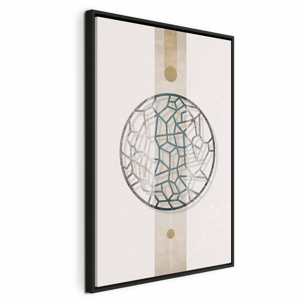 Obraz - Koło z artystycznymi detalami(1-częściowy) - kształt abstrakcji