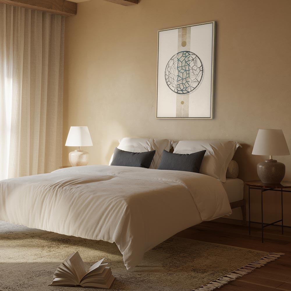 Obraz - Koło z artystycznymi detalami(1-częściowy) - kształt abstrakcji