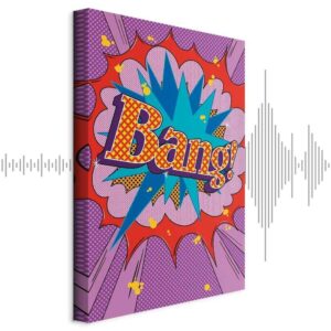 Obraz - Komiksowy street art (1-częściowy) - kolorowe napisy na barwnym tle