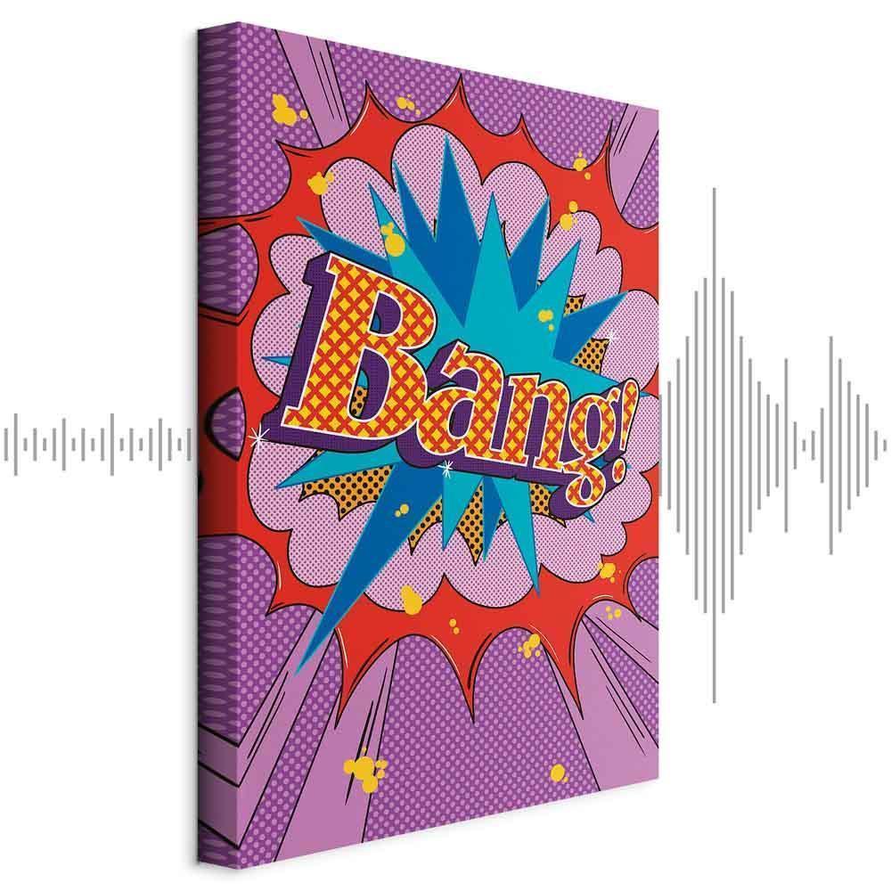 Obraz - Komiksowy street art (1-częściowy) - kolorowe napisy na barwnym tle