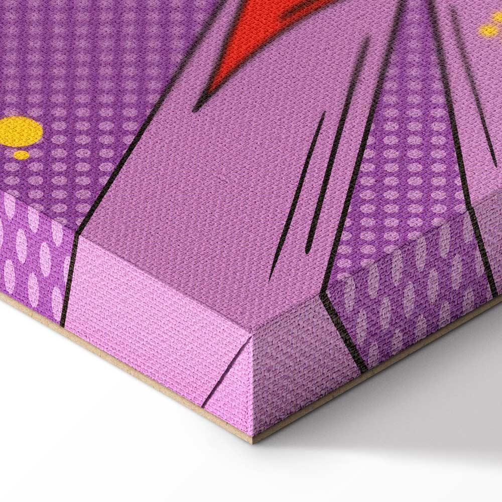 Obraz - Komiksowy street art (1-częściowy) - kolorowe napisy na barwnym tle