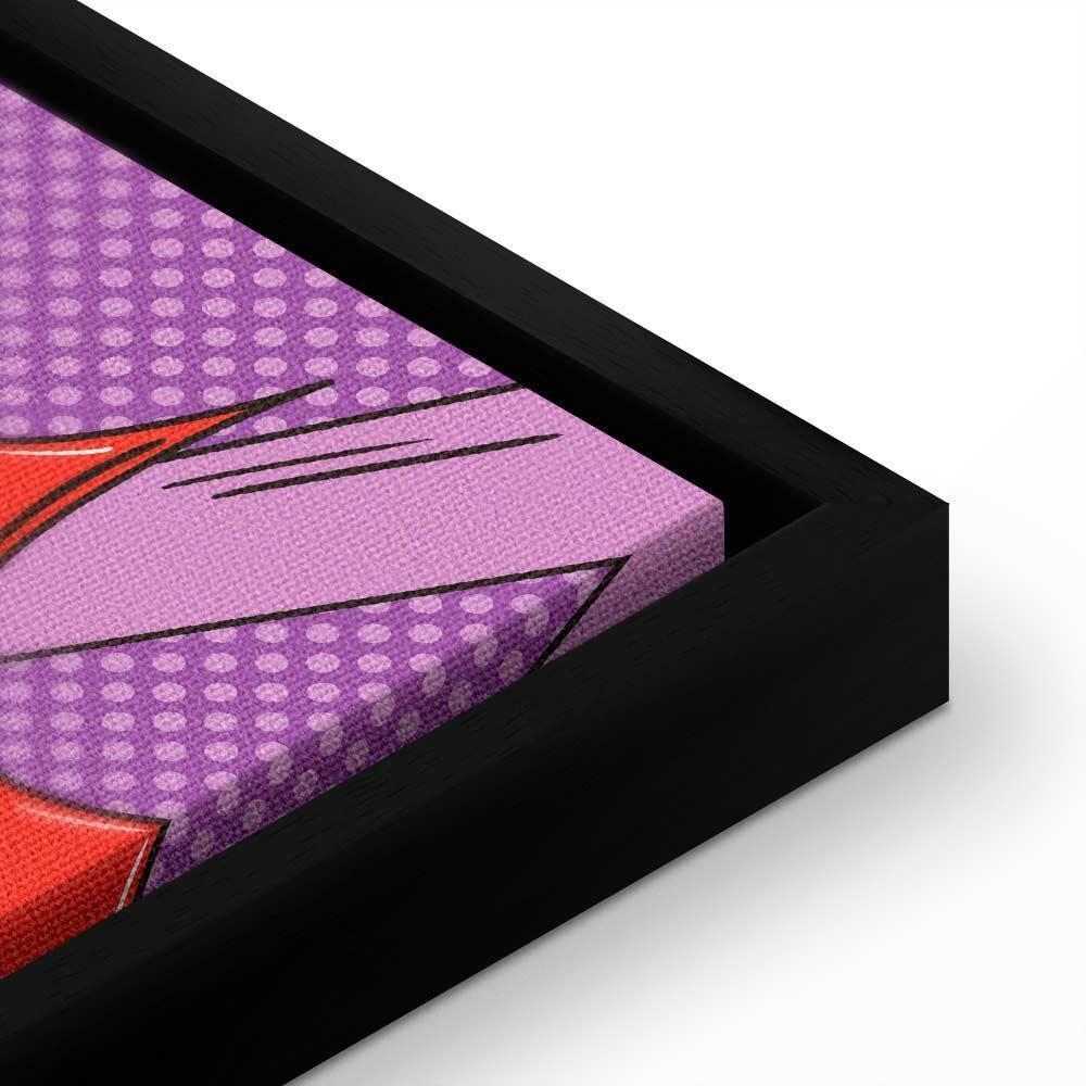 Obraz - Komiksowy street art (1-częściowy) - kolorowe napisy na barwnym tle